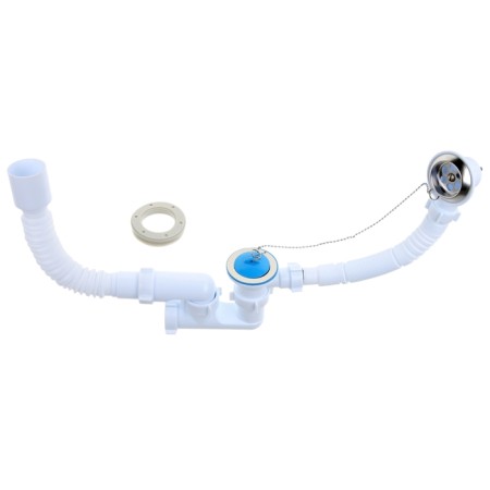 Siphon for the bathtub "Ani Plast" E255, adjustable with the release, overflow 1 1/2 ", flexible pipe