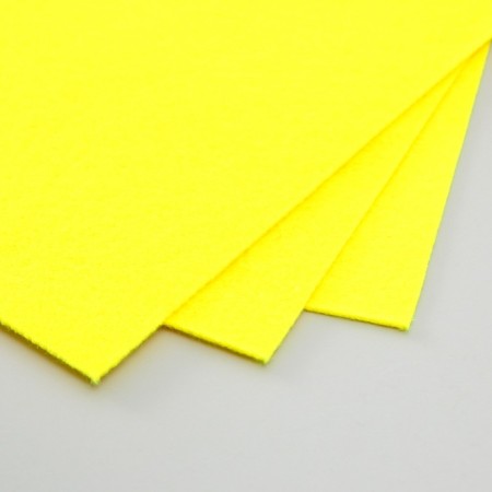 A set of hard felt "Astra" (3 pcs) yellow, 1 mm, 160 gr, 20x30 cm-2