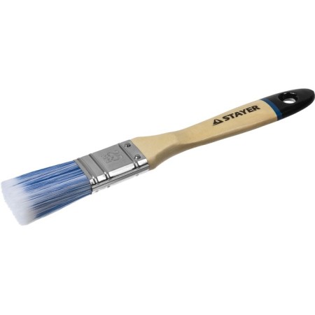 Brush flat Stayer Aqua 01062-025, artificial bristles, wooden handle, 25 mm, 1 "