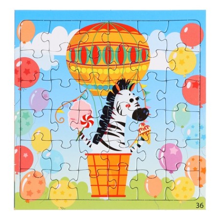 Set of puzzles 4 in 1 "on a large balloon"-4