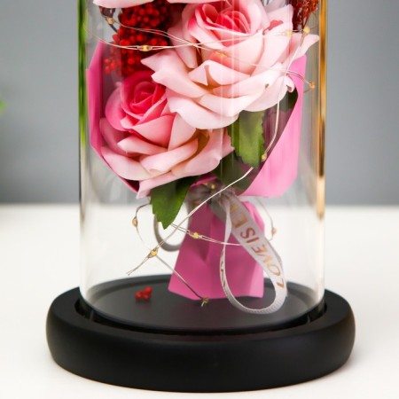Nightlight "Bright Bouquet" LED from batteries 3haaa 11x11x22 cm Risalux-4