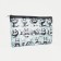 Cosmetic bag with lightning, blue/black color