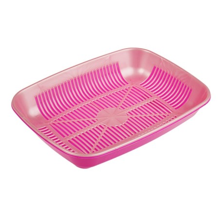 Parvarian-rounded toilet with a mesh of 33.5 x 25 x 6 cm, pink-function