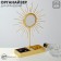 Sun adornment stand 18 × 8 × 31, mirror, gold color