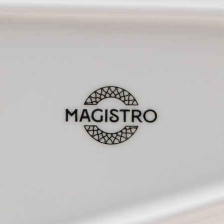 Porcelain dish for supply Magistro Crotone, 33.4 × 15.8 × 2.5 cm, white color-4