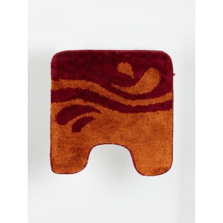 A set of bathroom mats "Simon", 2 pcs: 50 x 80 cm, 55 x 55 cm, terracotta color-2