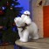 LED figure "Bear and Bear" 27 × 26 × 12 cm, phlock, AAX2 batteries (not in the kit), glow warm white