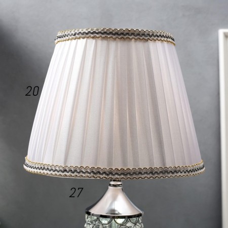Table lamp 16433/1SL E27 40W silver 25x25x41 cm Risalux-5