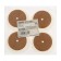 Furniture rubber pad felt, round, d = 45-50 mm, 4 pcs