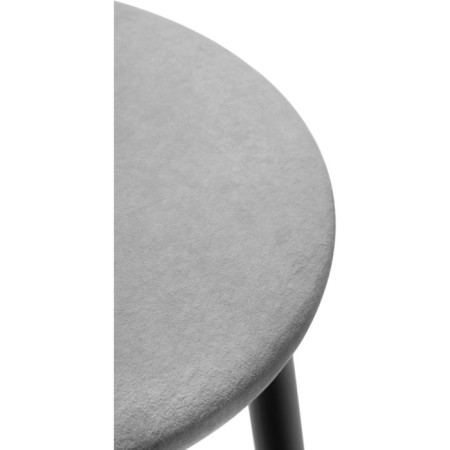 Haric Gangtock chair Silver Metal/velor, black/gray 38x38x62 cm-2