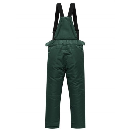 Ski pants for a boy, height 116 cm, dark green color-1
