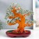 Bonsai souvenir "Cash tree with green pebbles" 450 stones 32x17x27 cm