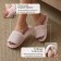 Women's slippers 40-41, pink color