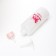 A bottle for feeding with a measured scale, 100 ml (nipple+funnel), pink