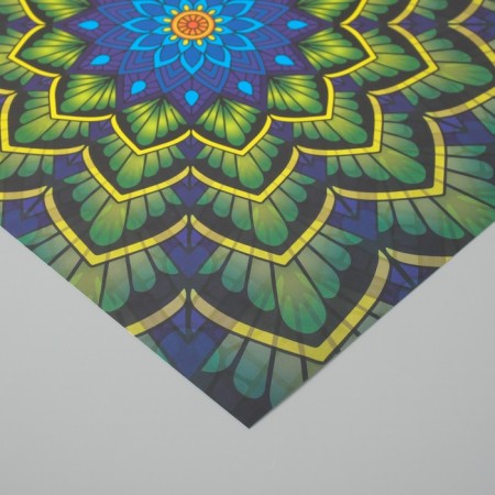 Scrapbooking paper "Flower mandala" density 180 grams set 5 pcs 30.5x32 cm-3