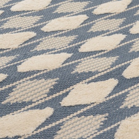 Blue -colored cotton carpet Argyle Ethnic, size 160x230 cm-4