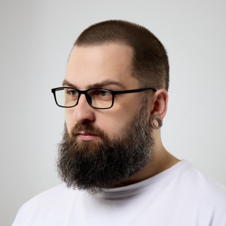 Reading glasses +1.0, anti-blue light, width 13.9, pipe 14 cm-1