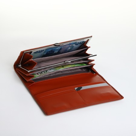Women's wallet on magnet, redhead color-3