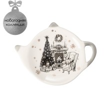 A stand for a tea bag of the Hyugge shares, 12 × 8.4 cm, white color
