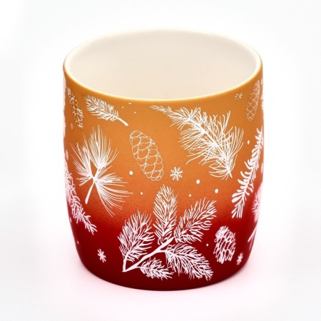 New Year. Ceramic “Winter Forest” mug, 320 ml-1