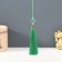 Suspension textiles, plastic "Knot of happiness and infinity" Green 0.7x1x9.5 cm