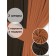 Set of curtains "Canvas", size 200x260 cm, 2 pcs, color wenge, orange