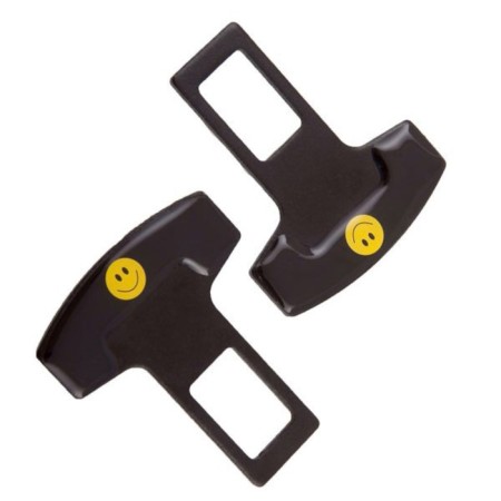 Skyway Safety belt plug smiley, black, 90*55 mm, 2 pcs.
