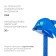 Toy inflatable hammer "Dolphin", with sound, 40 cm, color mix
