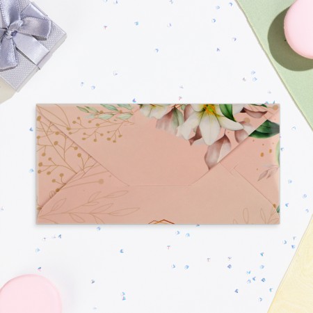Money envelope "Happy Birthday!" glitter, elf, 8.1x16.4 cm-2