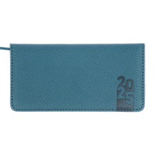 The weekly dated 2025, Escalada, 170 x 88mm, a solid cover with foam rubber, artificial leather, 64 sheets, pancake embossing, block 70, blue