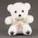 A toy made of foam "Bear" with a snowflake, 13 cm