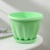 Pot for flowers with the Podon "Noble", 3.9 l, d = 22.5 cm, green color