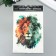 Black body tattoo with the color "lion" 21x15 cm