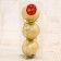 Set of balls plastic D-8 cm, 3 pcs "Festive mood shine" gold