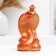 Figure "Snake with the crown" red with gilding, 7cm