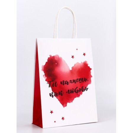 Gift craft package "You smell like love" 18 x 8 x 25 cm-1