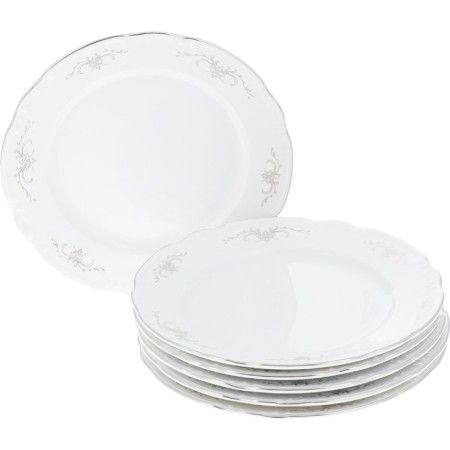 Dining set 6/24 Constance, decor "Gray ornament, Platinum layering", 24 items-5