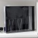 Loko's bathroom set, 4 items (a 280 ml soap dispenser, soap dish, 2 cups 250 ml), black color is black