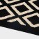 Dalyana Polly's house rug, 90x60 cm, black and white color, polypropylene