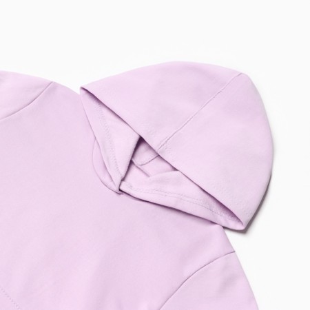 A set for a girl (sweatshirt, trousers) comb, lilac color, height 98 cm-1