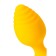 Anal sleeve Todo by toyfa riffle, silicone, 7.5 cm, yellow color