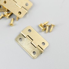 Loop for a casket metal with rounded corners gold set 4 pcs 2.5x2.2 cm