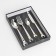 A set of cutting devices made of stainless steel Magistro Workshop, 4 objects, silver color