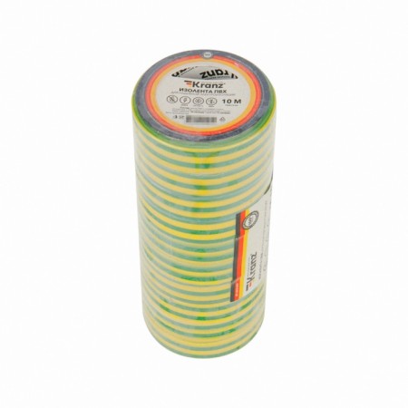 PVC island 0.13x15 mm, 10 m, yellow-green Kranz-4