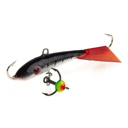 Balancir Lucky John Fin 4 + tee, 6 cm, color 12hrt blister-3