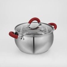 A stainless steel pan of the Verner shares, 3.5 l, d = 20 cm, with a lid