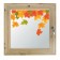 Window 60x60 cm, "autumn paints", single -chamber double -glazed window, needles