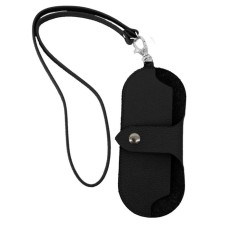 Base for glasses (V042-00550) genuine leather, black, 1x30x14 cm