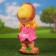 Garden figure "Dwarf with a basket" Small 16x15x39cm