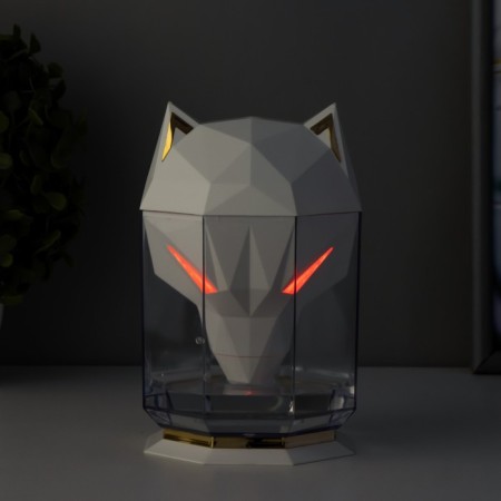 Night with a humidifier cat LED USB AKB White 10x10x16.2 cm Risalux-6